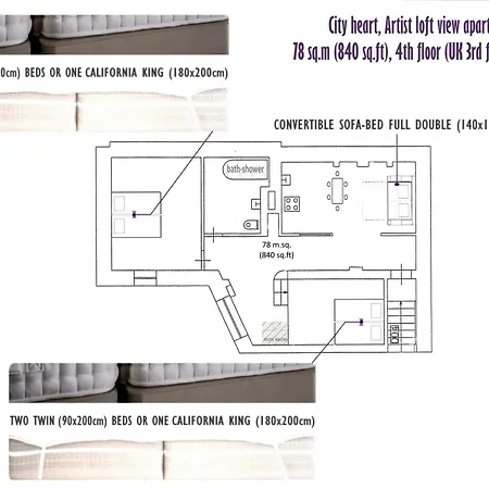 Appartement Heart, Loft View, Free Parking And Bag Storage Riga